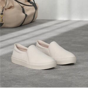 Dr. Scholl's Off White Snake Print Slip-On Sneakers